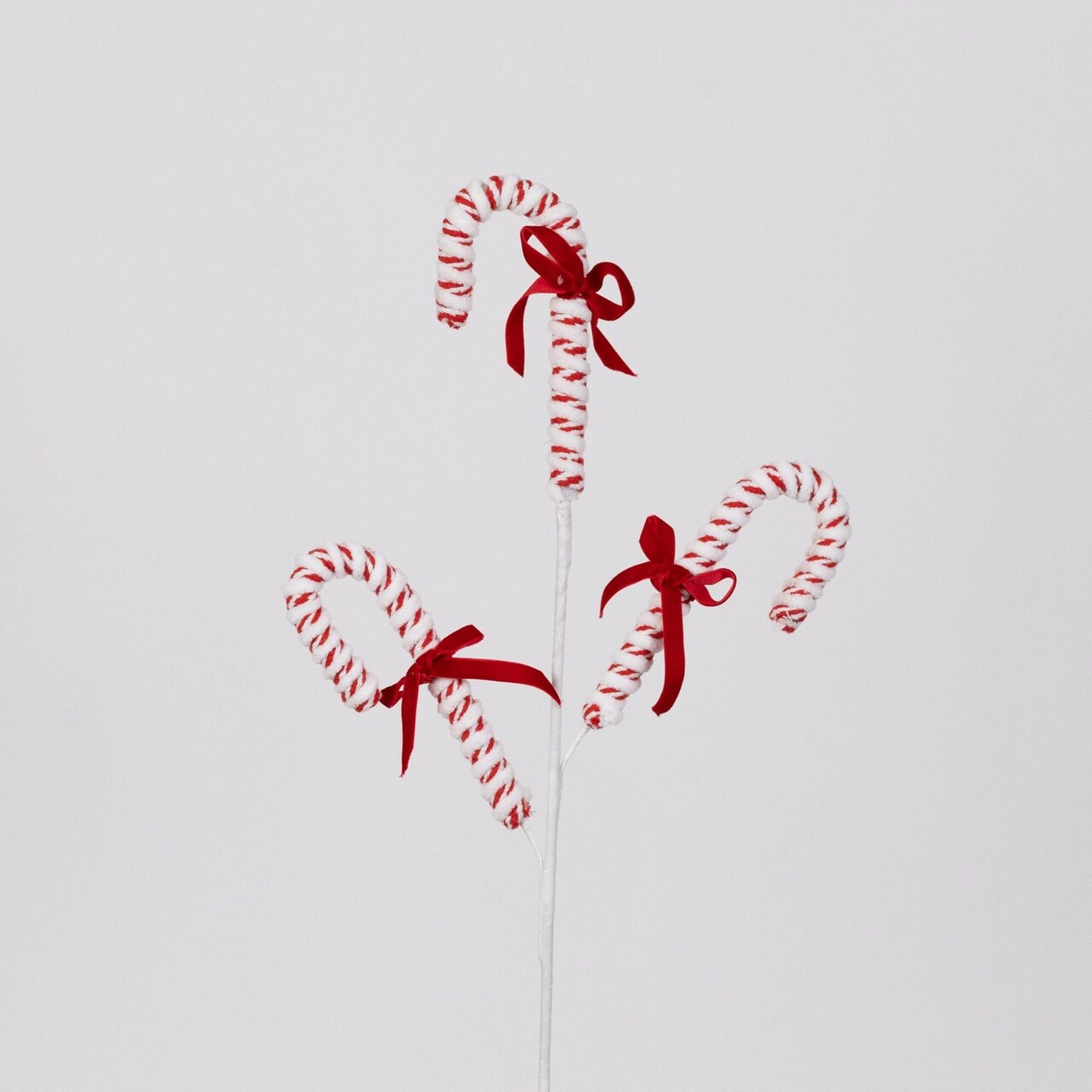 Melrose 6 Piece Set Candy Cane Artificial Christmas Sprays 26.5&#x22;
